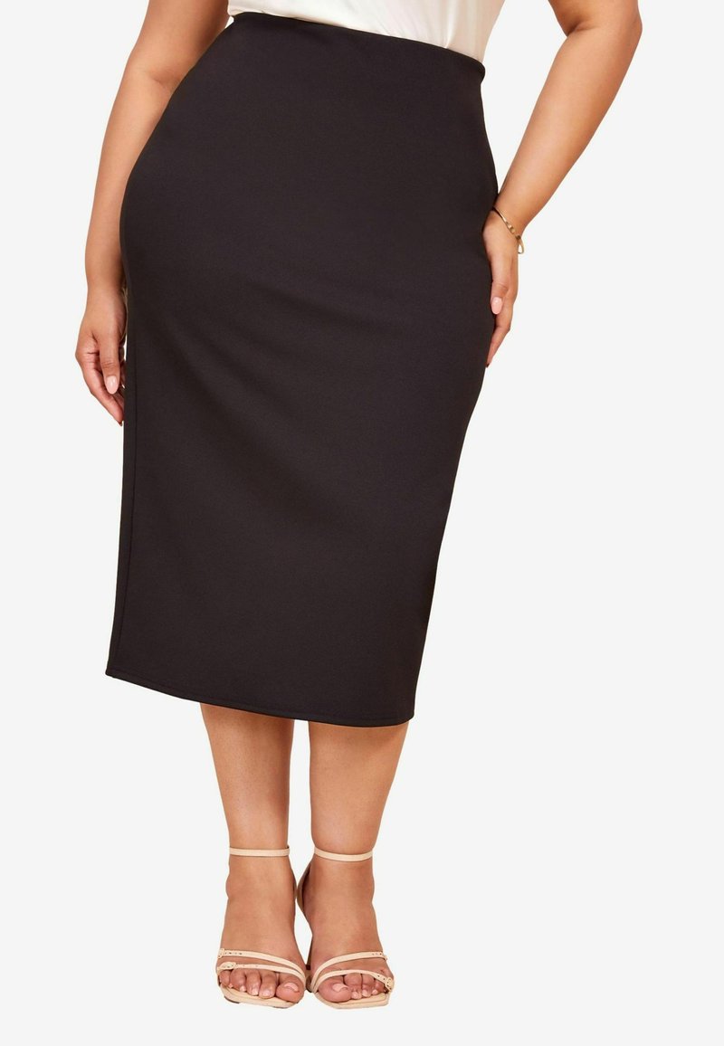 Curves Like These SCUBA MIDI  - Fustă tip creion - black