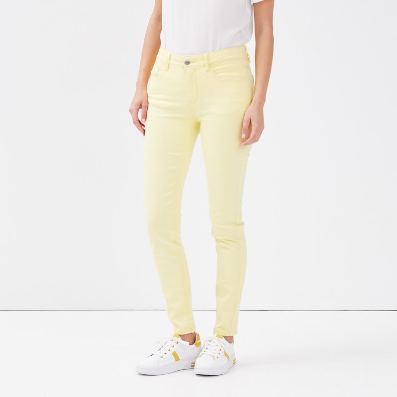 Cache Cache 5-POCKET - Jeans Skinny - jaune pastel