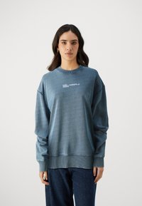 Karl Lagerfeld Jeans RELAXED ACIDWASH  - Sweatshirt - blue indigo