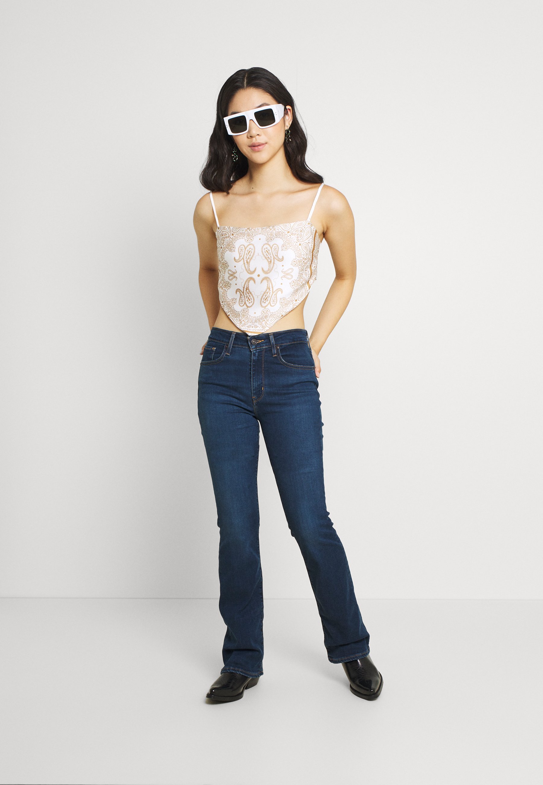Levi's® 725 HIGH RISE BOOTCUT - Vaqueros bootcut - bogota shake/azul oscuro  - Zalando.es