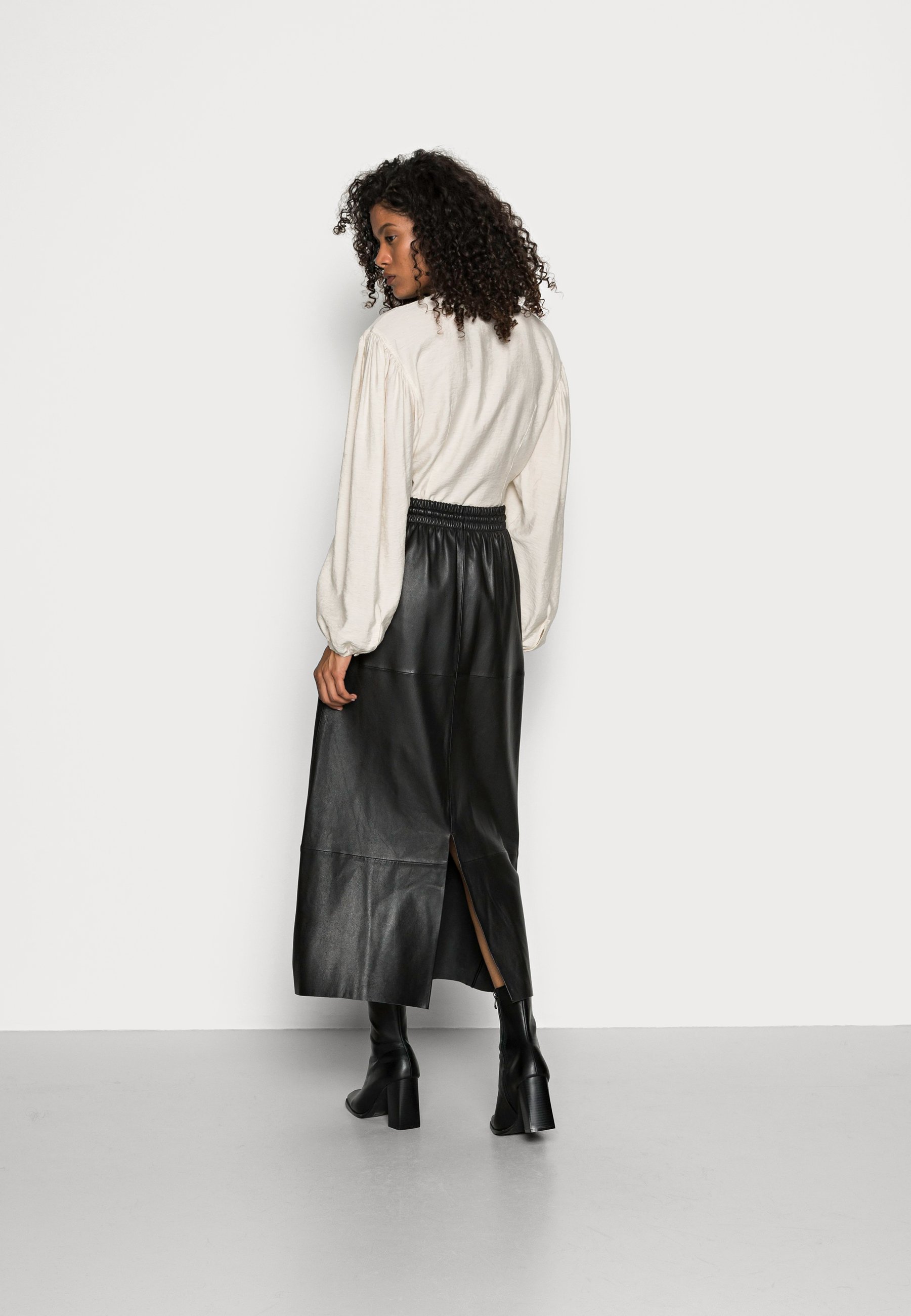 Oakwood ALABAMA - Falda de cuero - black/negro - Zalando.es