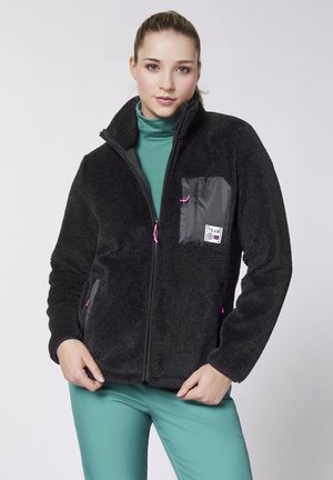 Chiemsee, JACKE AUS WEICHEM SHERPA - Fleece jacket - black