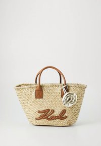 KARL LAGERFELD SIGNATURE BASKET - Torbica - natural/tan