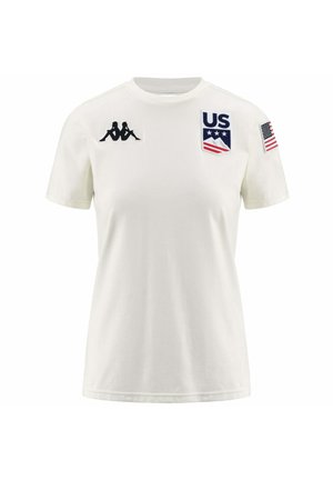 MAGLIETTA 6CENTO WAYBA2 US - T-shirt con stampa - white egret