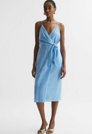 REGULAR FIT-ESME SIDE TIE MIDI  - Dnevna haljina - blue