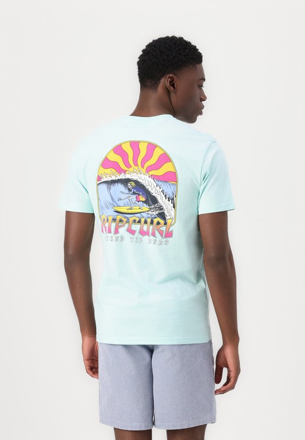 SHRED TIL TEE UNISEX - Print T-shirt - light aqua3