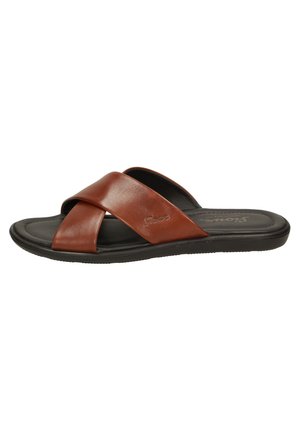 Pantolette flach - brown