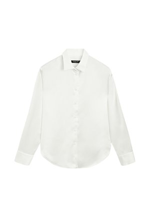Massimo Dutti, FLOWING SATIN SHIRT - Hemdbluse - white