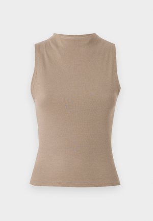 Gina Tricot, FUNNEL NECK  - Topp - new camel