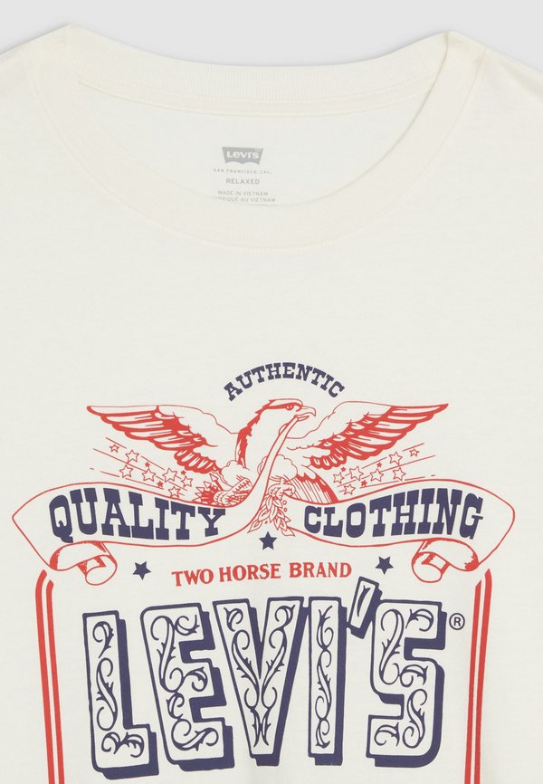 RELAXED FIT GRAPHIC TEE - Print T-shirt - egret3