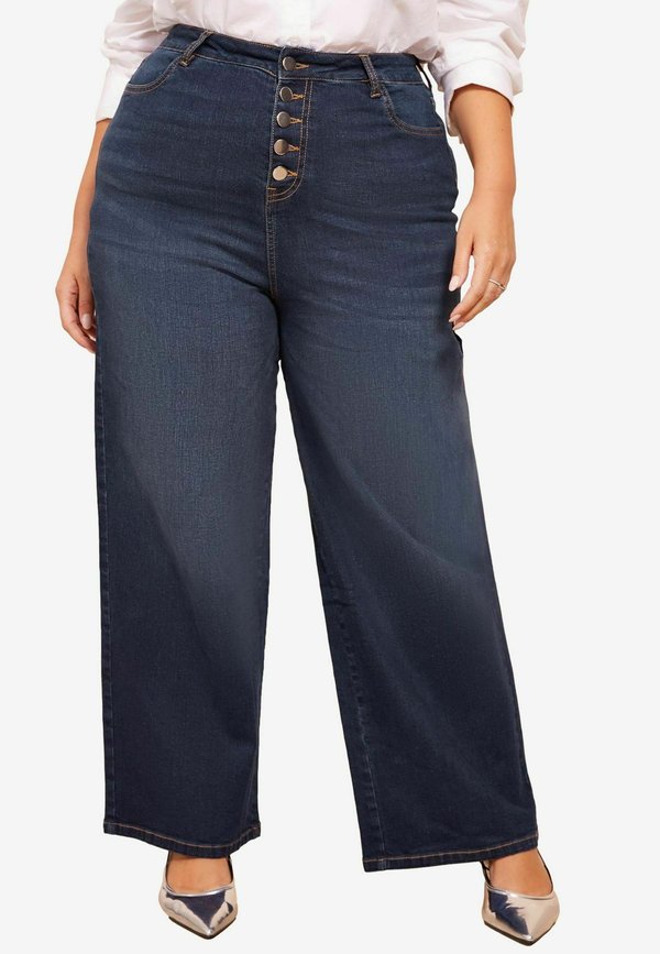 REGULAR FIT - BUTTON FRONT  - Wide Leg