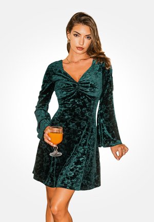 Robe de soirée - dark green floral