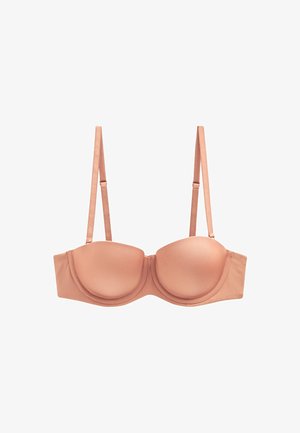 Modrček z več načini zapenjanja/brez naramnic - chocolate brown