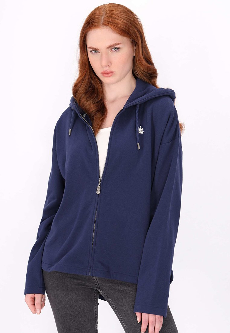 dreimaster Sweater met rits koningsblauw dreimaster Sweater met rits koningsblauw