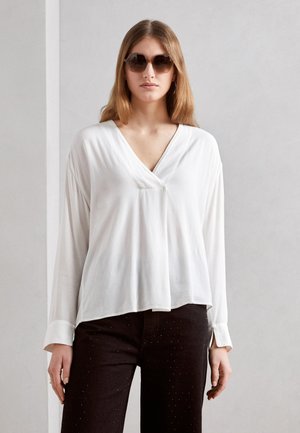 V-NECK - Bluză - off white