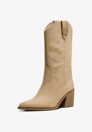 HIGH-HEEL - Škornji v kavbojskem/motorističnem slogu - beige