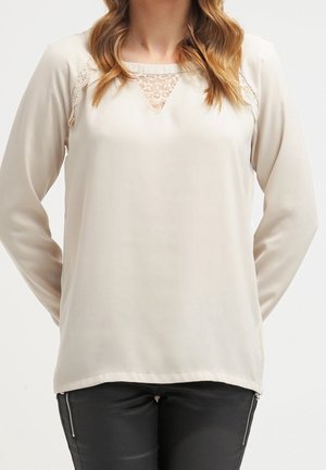 Blouse - mottled beige