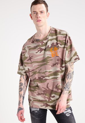 T-shirt con stampa - olive