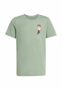 adidas Sportswear Tričko s potlačou - silver green