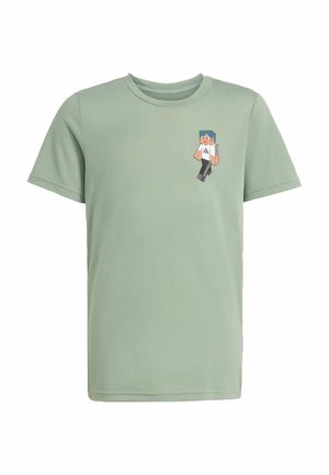 Tričko s potlačou - silver green