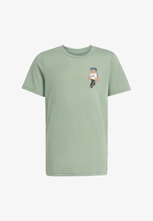 Majica kratkih rukava s printom - silver green