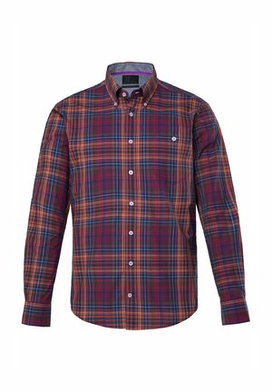 JP1880, CHECK SHIRT, LONG SLEEVE, BUTTON-DOWN COLLAR, MODERN FIT, UP TO 8XL - Hemd - grape red
