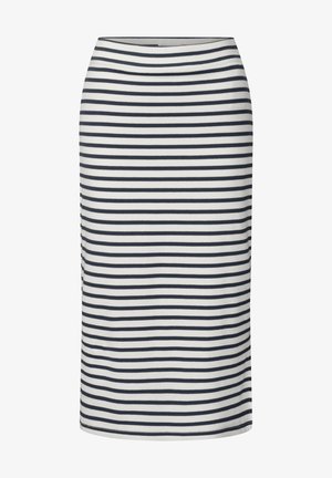 Street One Studio, MIDI SKIRT WITH STRIPED PATTERN, mleczny