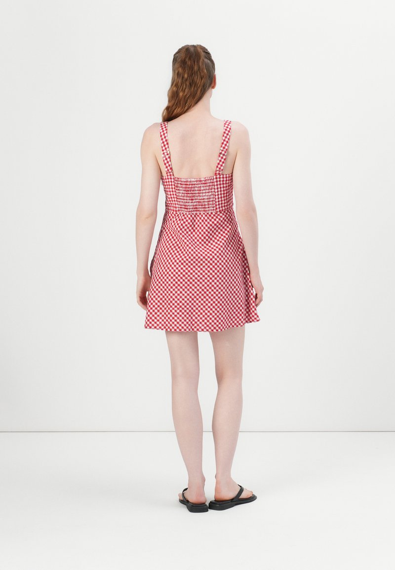 Abercrombie & Fitch SHORT DRESS - Day dress - light red - Zalando.co.uk