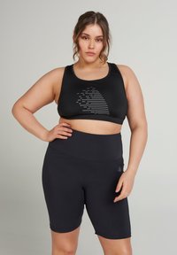 Active by Zizzi - TIGHT-FITTING WORKOUT - Leggings - black Thumbnail Image 1