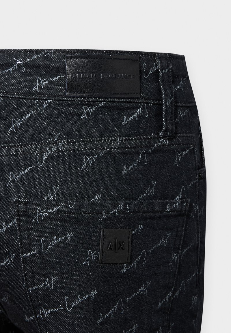 Armani Exchange TASCHE Straight leg jeans black denim/blue