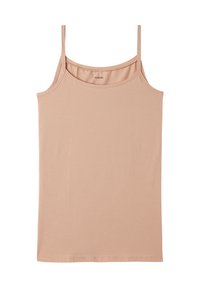 MIT RUNDHALSAUSSCHNITT AUS STRETCH - Caraco - Nude