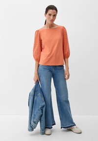s.Oliver IM FABRICMIX - Bluse - papaya