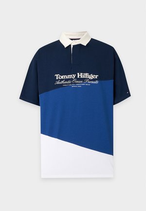 Tommy Hilfiger BT-GRAPHIC COLORBLOCK REG POLO-B - ATHLEISURE SAIL PACK - Πόλο - carbon navy / multi