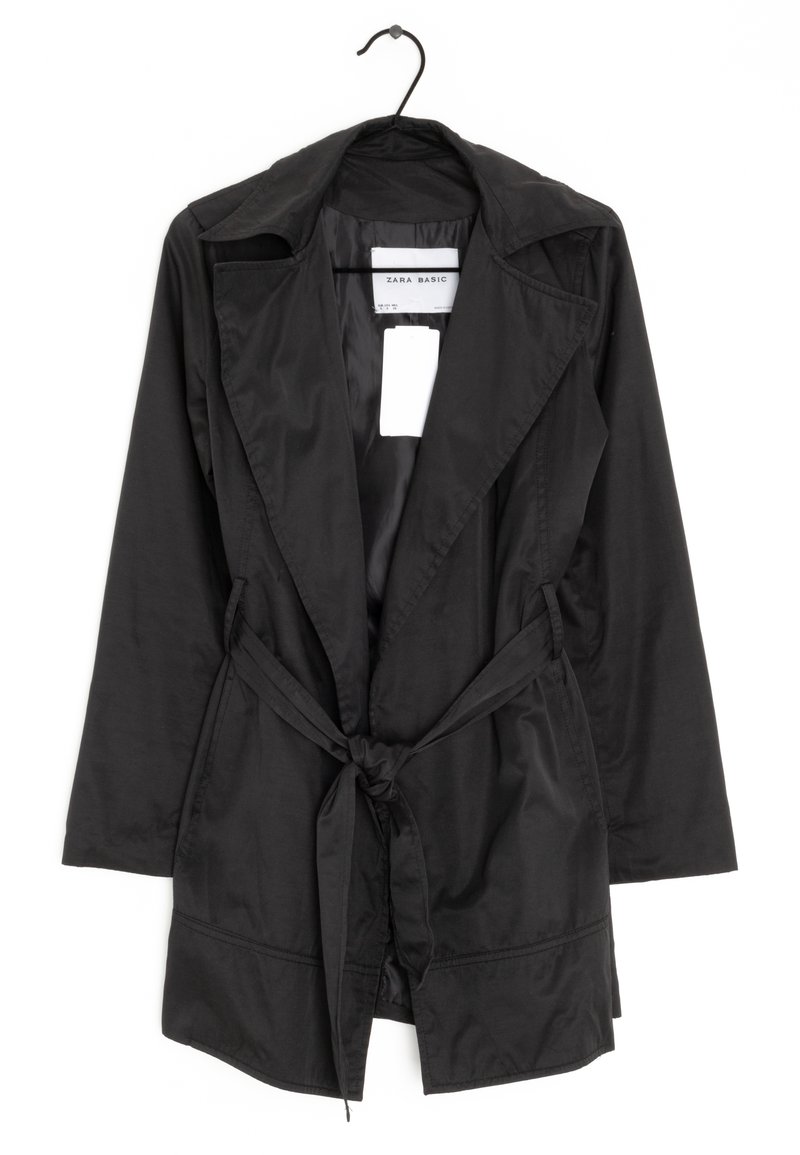 Zara Trenchcoat black (Preowned) Zalando