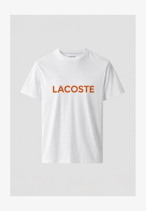 Lacoste, LACOSTE LOUNGEWEAR T-SHIRT 1IZ - Camiseta estampada - blanco