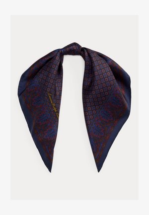 Lauren Ralph Lauren FOULARD-PRINT SILK SQUARE SCARF - Halsdoek - navy