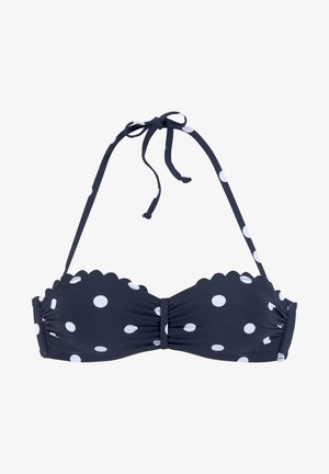 LASCANA, Bikinitop - marine weiß