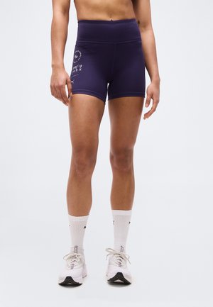 PUMA X HYROX TAD SHORT - Leggings - deep plum