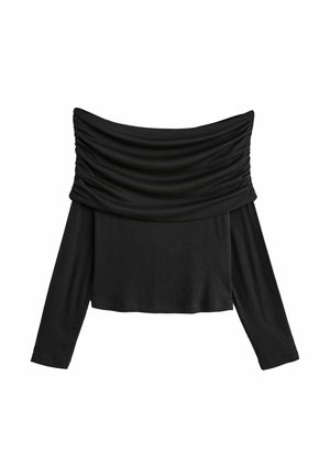 REGULAR FIT - Top s dlhým rukávom - black