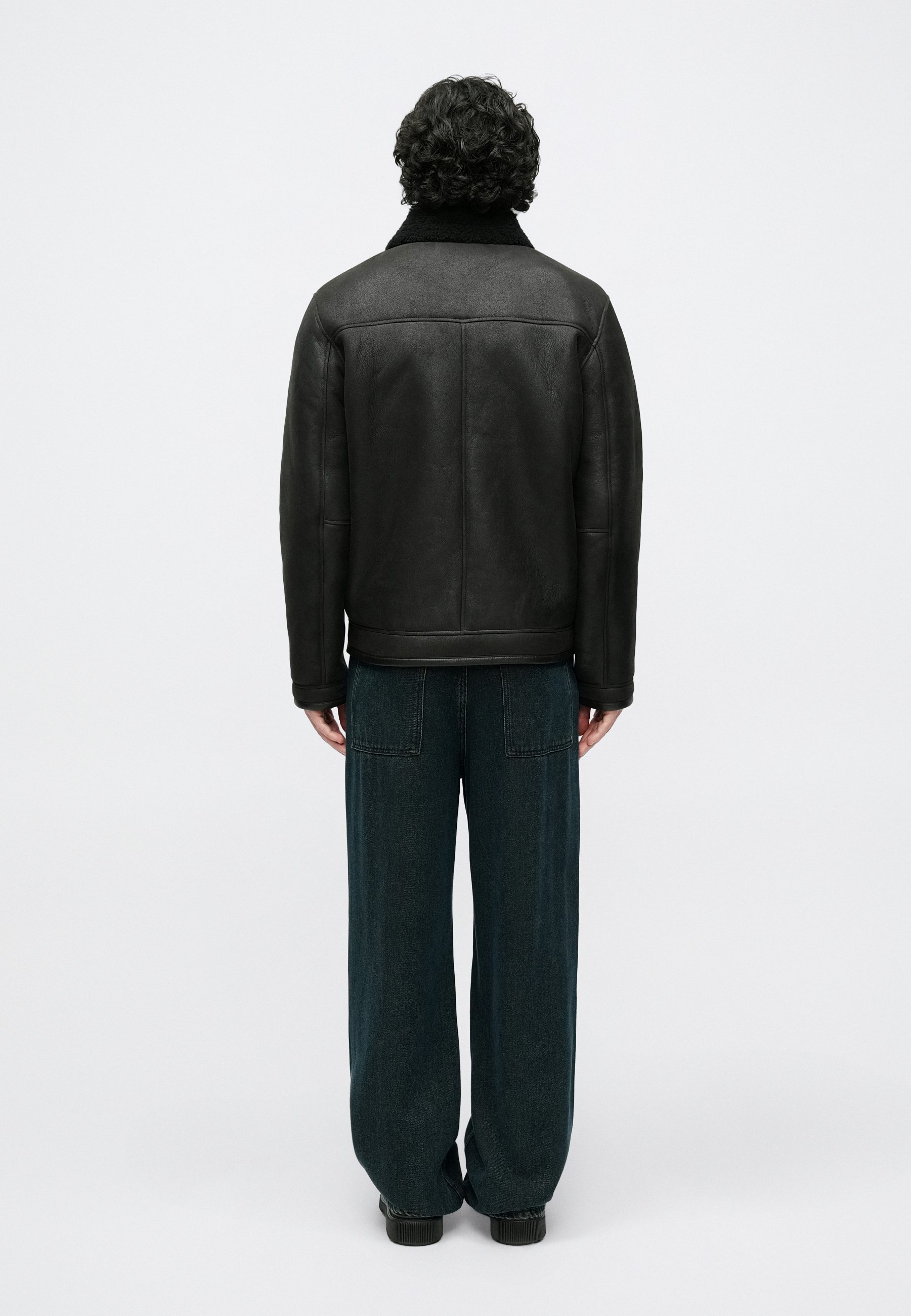 NN.07 ATKINSON - Leather jacket - dusky port/brown - Zalando.ie