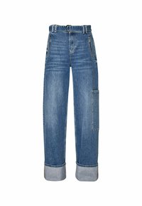 LIU JO WITH BELT - Široke kavbojke - blue denim