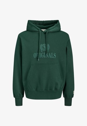 Jack & Jones, JORFREDERIKSBERG MONOGRAM HOOD - Jersey con capucha - pine grove