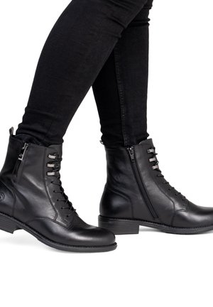 Remonte, REMONTE STIEFELETTEN D0F82 - Lace-up ankle boots - black