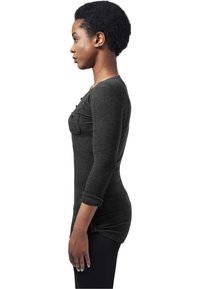 Urban Classics LADIES LONG RIB POCKET TURNUP TEE - Pikkade varrukatega topp - charcoal