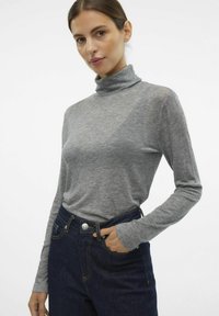 Vero Moda VMISADORA - Striktrøje - medium grey melange