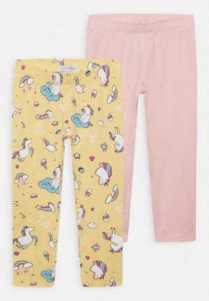 SMALL GIRLS LEGGING - Leggings - Trousers - pale banana / almond blossom