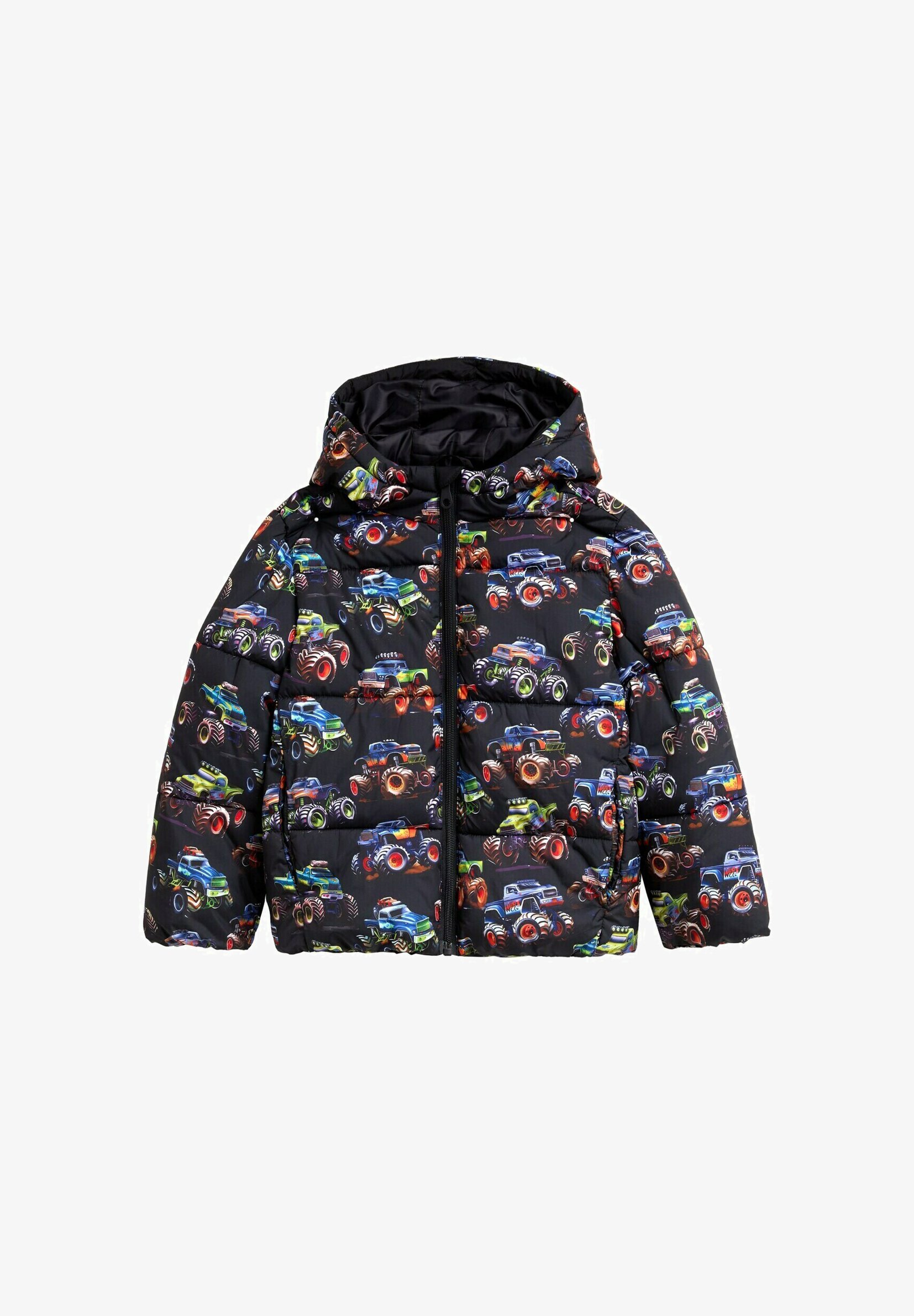 TOM TAILOR PUFFER-MIT ALLOVER-PRINT Winterjacke dark