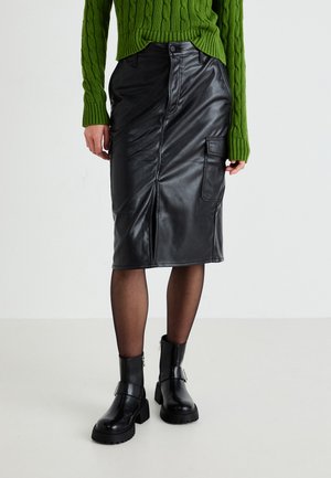 MIDI SKIRT - Kynähame - black