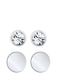 Elli SPARKLING BASIC SET - MIT KRISTALLEN VON SWAROVSKI® - Boucles d'oreilles - silberfarben