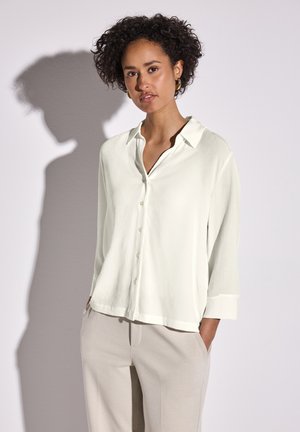 Street One CRINKLE - Button-down blouse - weiß